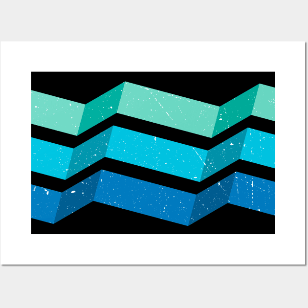 Geometric stripes Wall Art by JuanMedina